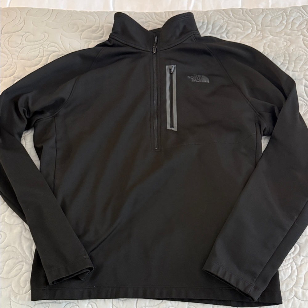 The North Face Men's Charcoal Performance Zip Up Sweatshirt